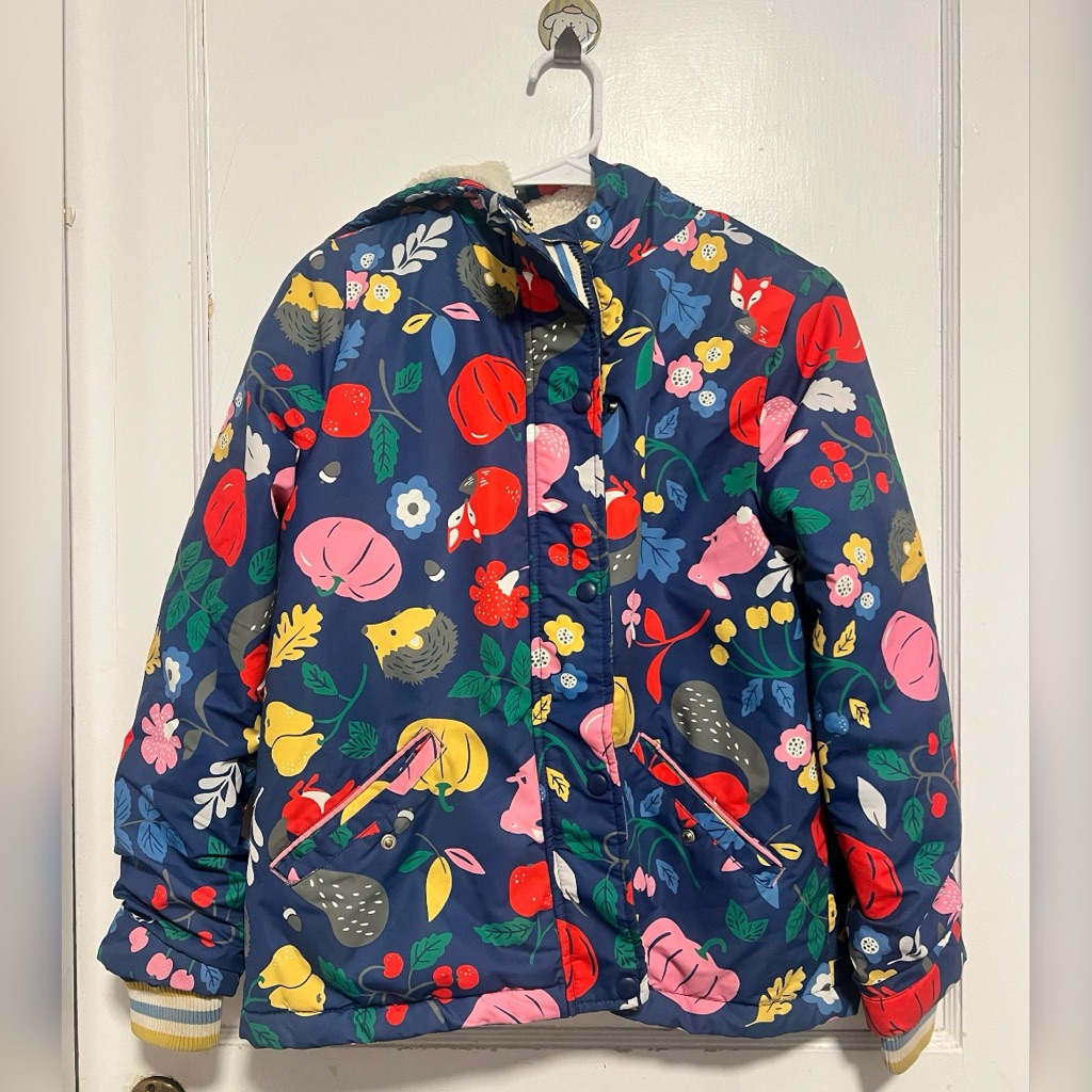 Mini Boden Sherpa Lined Anorak Size 11-12 Yo